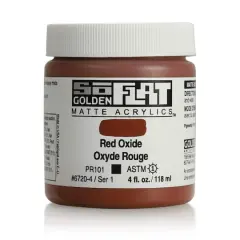 Golden&reg; SoFlat Matte Acrylic Paint, 4oz. Red Oxide