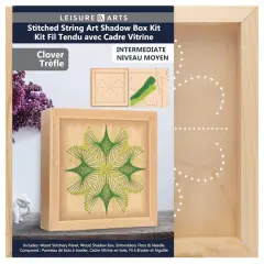 Leisure Arts&reg; Clover Stitched String Art Shadow Box Kit