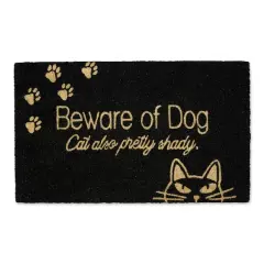 DII&reg; Beware Of The Cat & Dog Doormat