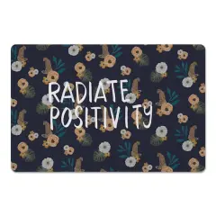 Radiate Positivity Tropical Jag Floor Mat Navy
