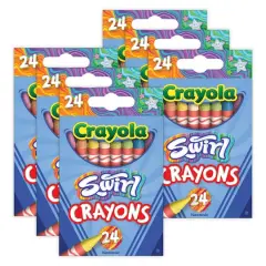 Crayola&reg; SWIRL Crayons, 6 Packs of 24