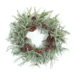 29.5" Pine Wreath with Pinecones