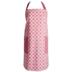 DII&reg; Lattice Print 2-Pocket Apron Pink