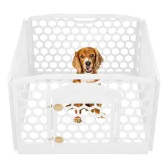 Iris&reg; 4-White Panel Pet Playpen