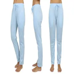 Galaxy by Harvic Women's Loose Fit Classic Lounge Pants Blue