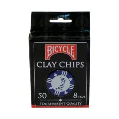Bicycle Clay Poker Chips, 50ct.