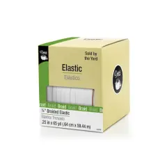 Dritz&reg; 1/4" White Braided Elastic