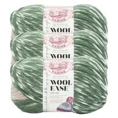 3 Pack Lion Brand&reg; Wool Ease&reg; Fair Isle Yarn Beige and Olive