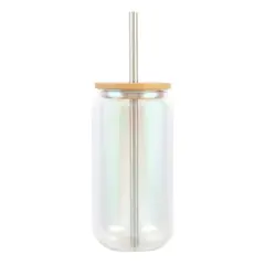 18oz. Iridescent Glass Sublimation Tumbler by Make Market&reg;