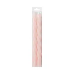 10" Unscented Twist Taper Candles, 2ct. by Ashland&reg; Blush
