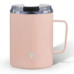 JoyJolt&reg; 12oz. Vacuum Insulated Tumbler With Lid & Handle Pink