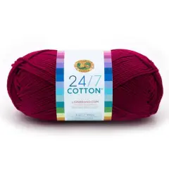 Lion Brand&reg; 24/7 Cotton&reg; Yarn Magenta