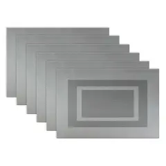 DII&reg; Gray Double Frame Placemats, 6ct.