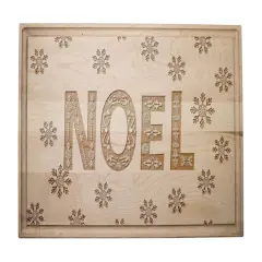 17" x 11" Scandinavian Noel Maple Cutting Board