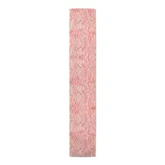 Wave Print Outdoor Table Runner Pink