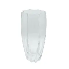 11.5" Clear Fluted-Edge Glass Vase by Ashland&reg;