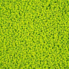 John Bead Terra Intensive 10/0 Czech Glass Seed Beads, 500g Light Green Matte