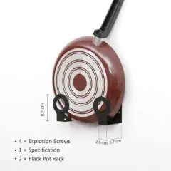 NEX&trade; Wall-Mounted Pot Lid Organizer Rack Set