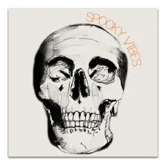 Spooky Vibes Skull 16" x 16" Canvas Wall Art