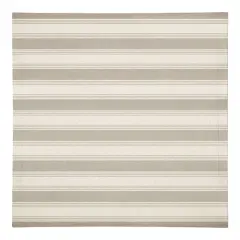 Stripe Cotton Twill Napkin Taupe