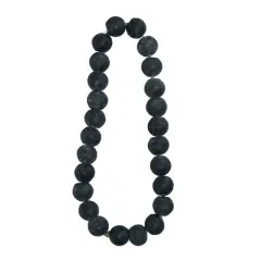 Hello Honey&reg; 16.5" Distressed Black Cement Bead Garland
