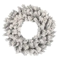 36" Frosted Silver Artificial Christmas Wreath
