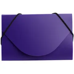 JAM Paper Plastic Business Card Holder Case Purple Solid