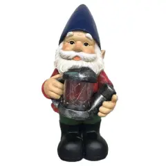 Santa's Workshop 13.4" Gnome Accent with Lightning Bugs