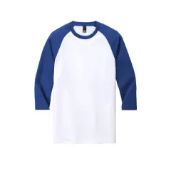 District&reg; Perfect Tri&reg; 3/4 Sleeve Raglan Deep Royal/White