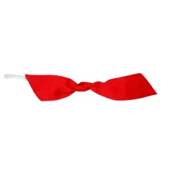 JAM Paper 7/8" Grosgrain Twist Tie Flair Bows, 100ct. Red
