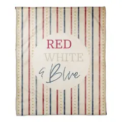 Red, White & Blue Coral Fleece Blanket