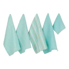 DII&reg; Dish Towel & Dishcloth Set Aqua
