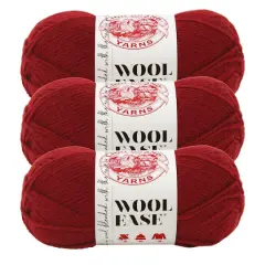 3 Pack Lion Brand&reg; Wool Ease&reg; Yarn Cranberry