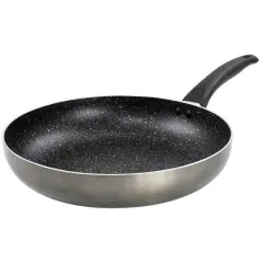 Oster 12" Merrion Metallic Gray Nonstick Aluminum Frying Pan