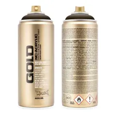 Montana&trade; Cans GOLD Shock Color Spray Paint, 400mL S8020 Shock Brown Dark