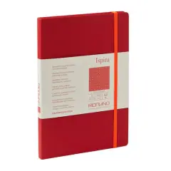 Fabriano&reg; Ispira Dotted Hard-Cover Notebook Red