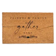 Friends & Family Gather Here Door Mat