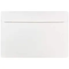 JAM Paper 7" x 10" White Booklet Commercial Envelopes, 50ct.