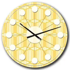Designart 'Retro Ornamental Design Iii Mid-Century Modern Wall Clock
