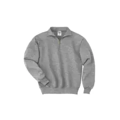 JERZEES&reg; Super Sweats&reg; NuBlend&reg; 1/4 Zip Cadet Collar Sweatshirt Oxford