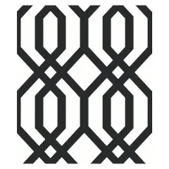 RoomMates Gazebo Lattice Peel & Stick Wallpaper Black