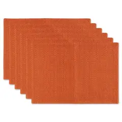 DII&reg; Burnt Orange Tonal Variegated Placemats, 6ct.