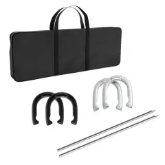 Toy Time Professional Grade Horseshoe Set with Carry Case