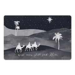 Wise Men Seek Him 27x18 Floor Mat
