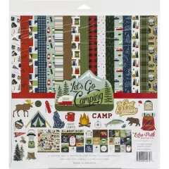 Echo Park&trade; Paper Co. Let's Go Camping Paper Craft Collection Kit, 12" x 12"
