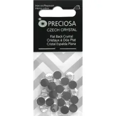 John Bead Preciosa VIVA12 Hot Fix Flatback Czech Crystals, SS30