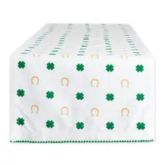 DII&reg; 72" Clover Horseshoe Printed Table Runner