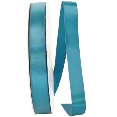 JAM Paper 7/8" x 100yd. Double Face Satin Ribbon Teal