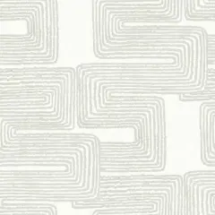 RoomMates Zulu Signature Peel & Stick Wallpaper White