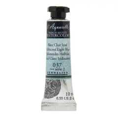 Sennelier French Artists' Watercolor, 10mL 037 Iridescent Light Blue